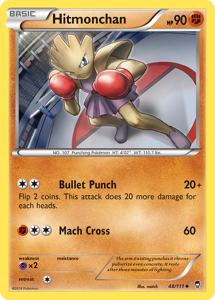 Hitmonchan (48/111) - Furious Fists Pokémon Card