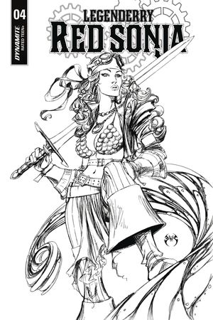 Legenderry Red Sonja #4 (Cover B 10 Copy Benitez B&w In)