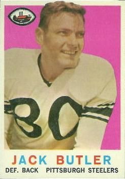 Jack Butler 1959 Topps #22 Sports Card