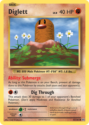 Diglett (55/108) - Evolutions (Reverse Holo)