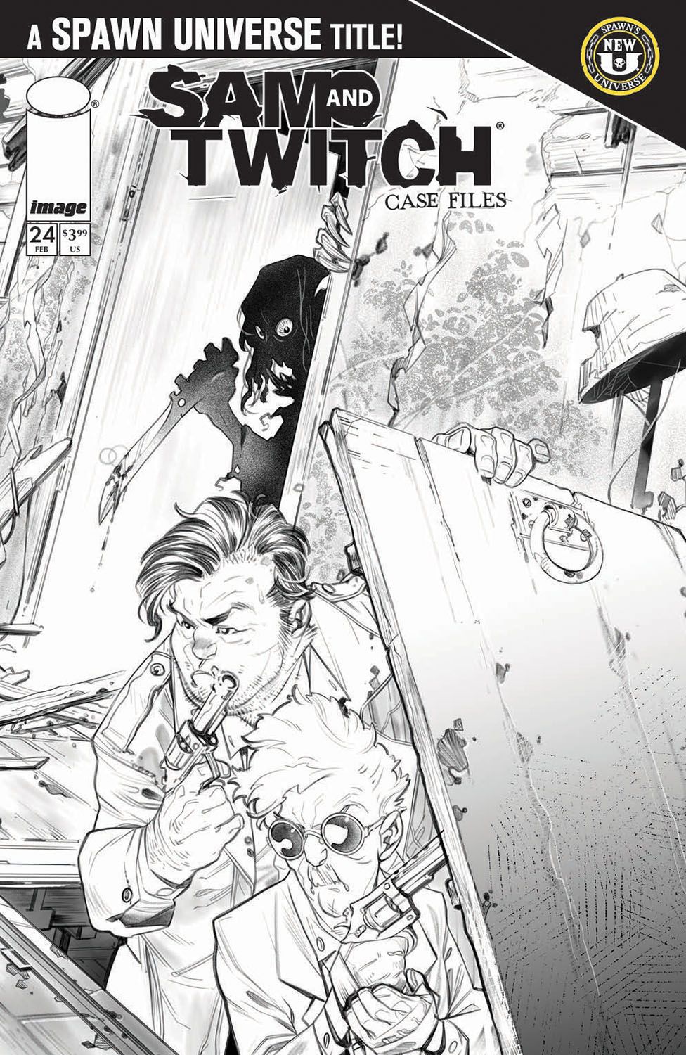 Sam And Twitch Case Files #24 (Cvr B Ig Guara B&W Variant) Comic