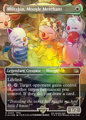 Stiltzkin, Moogle Merchant #565 (Final Fantasy - Borderless Foil)