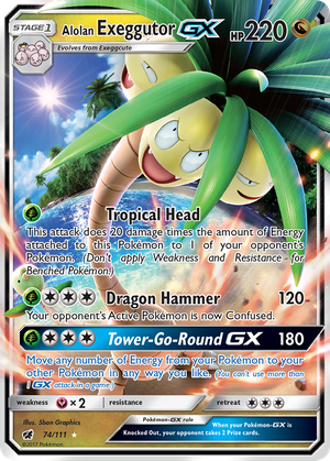 Alolan Exeggutor GX (74/111) - Crimson Invasion