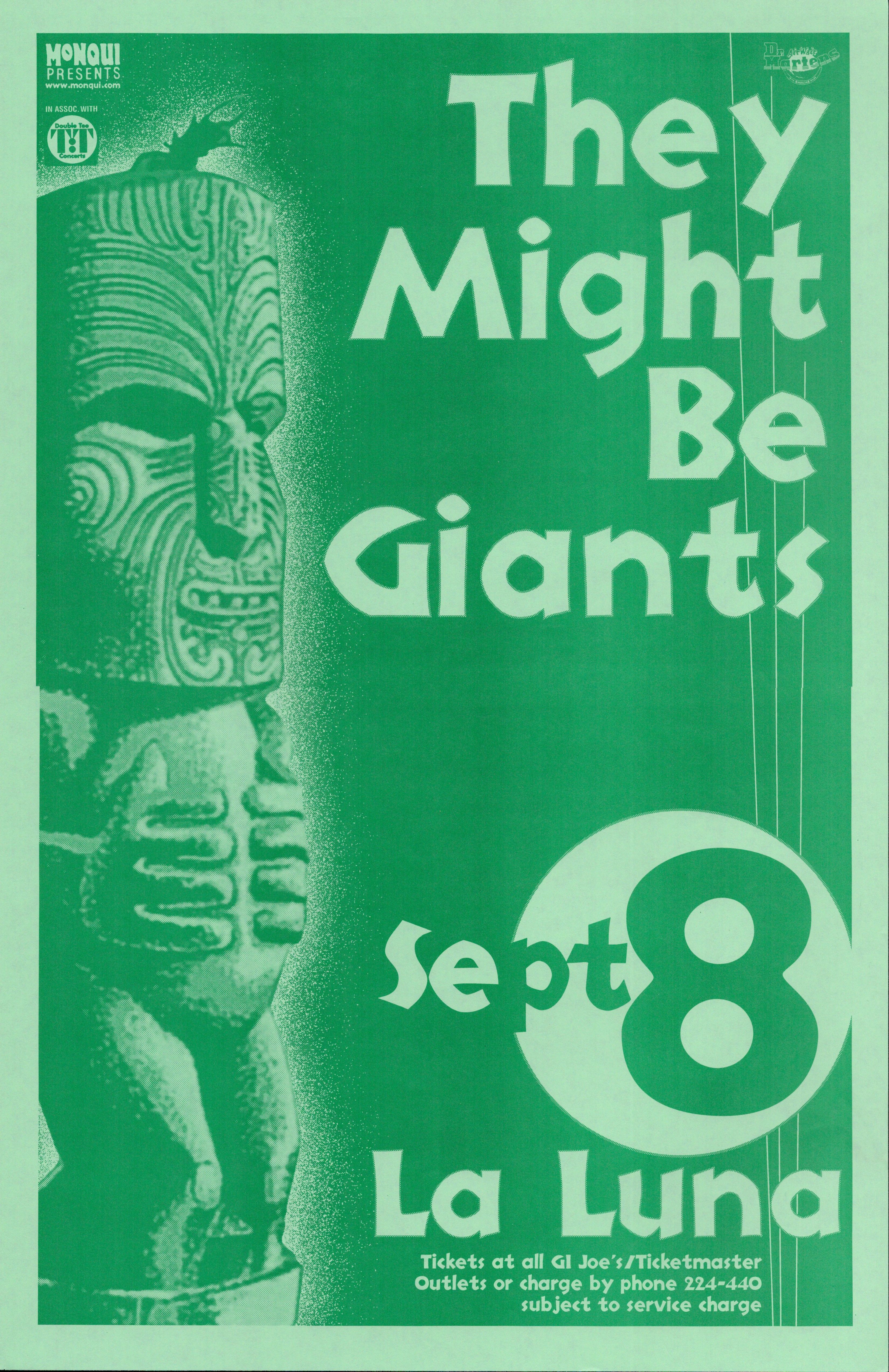 MXP-213.4 They Might Be Giants La Luna 1998 Concert Poster