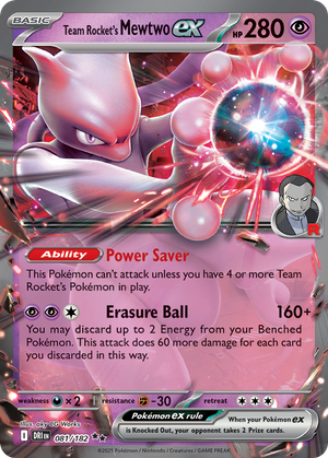 Team Rocket's Mewtwo ex (81/182) - Destined Rivals