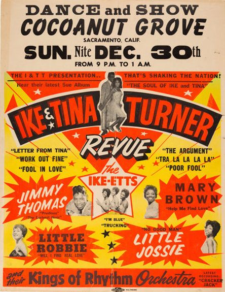 AOR-1.73-OP-1 Ike & Tina Turner Cocoanut Grove 1962 Concert Poster