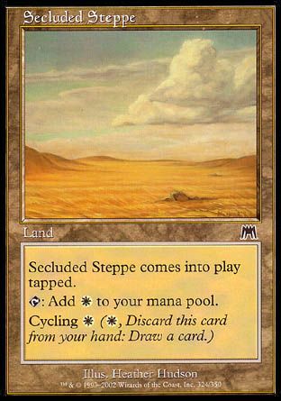 Secluded Steppe (Onslaught) Trading Card