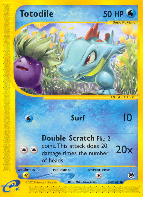 Totodile (134/165) - Expedition Base Set Pokémon Card