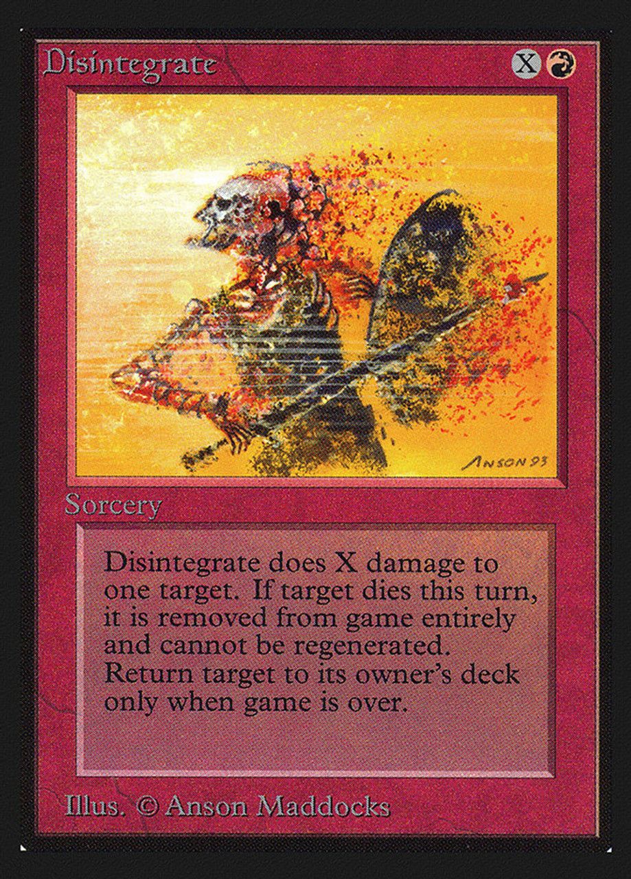 Disintegrate (Collector's Edition) Trading Card