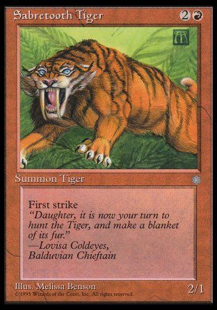 Sabretooth Tiger (Ice Age) Trading Card