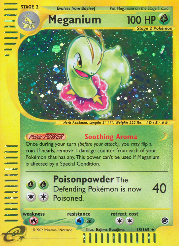 Meganium (18/165) - Expedition Base Set Pokémon Card