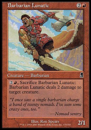 Barbarian Lunatic (Odyssey) Trading Card