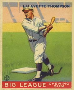 Lafayette Thompson 1933 Goudey (R319) #13 Sports Card