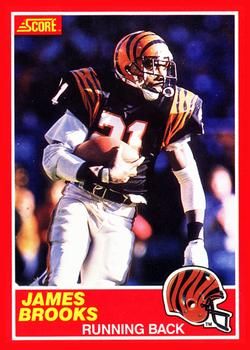 James Brooks 1989 Score #157 Sports Card