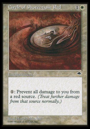 Circle of Protection: Red (Tempest) Trading Card