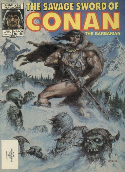 The Savage Sword of Conan #110 Comic