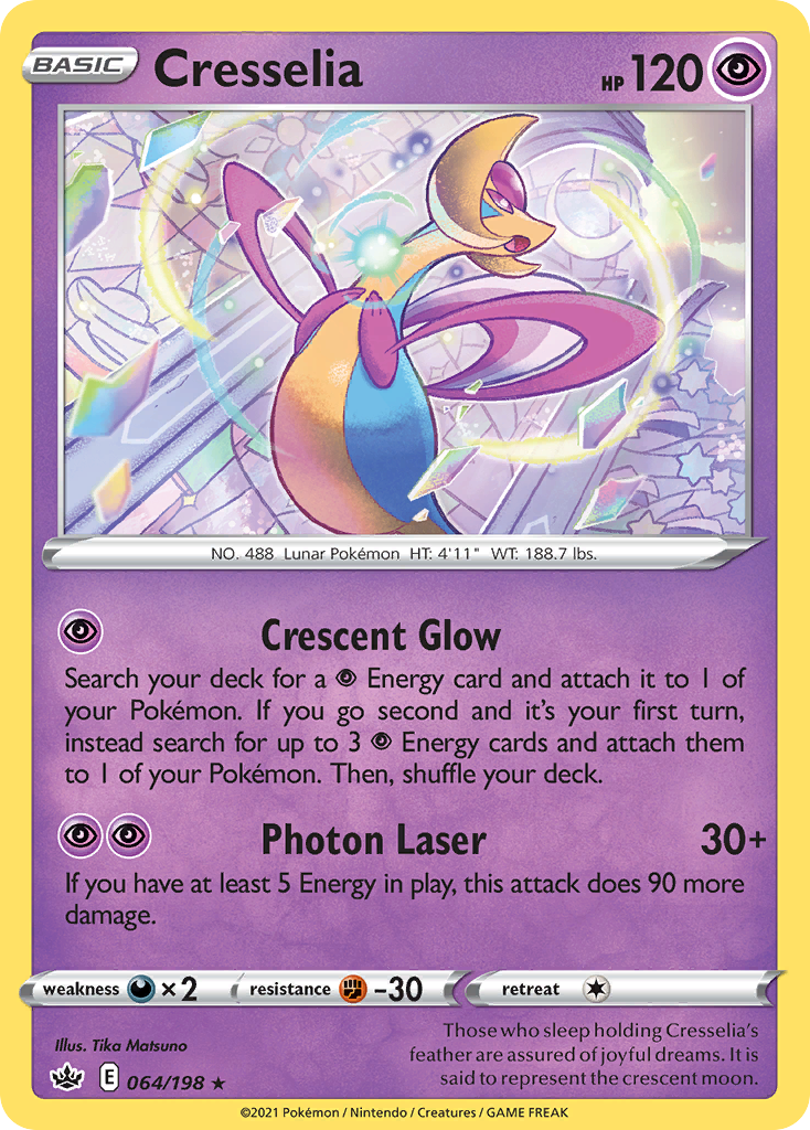 Cresselia (64/198) - Chilling Reign Pokémon Card