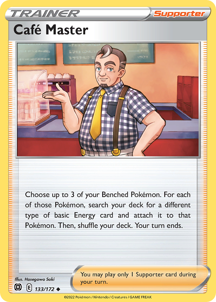 Café Master (Trainer: Supporter) (133/172) - Brilliant Stars Pokémon Card