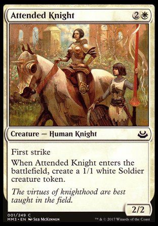 Attended Knight (Modern Masters 2017) Trading Card