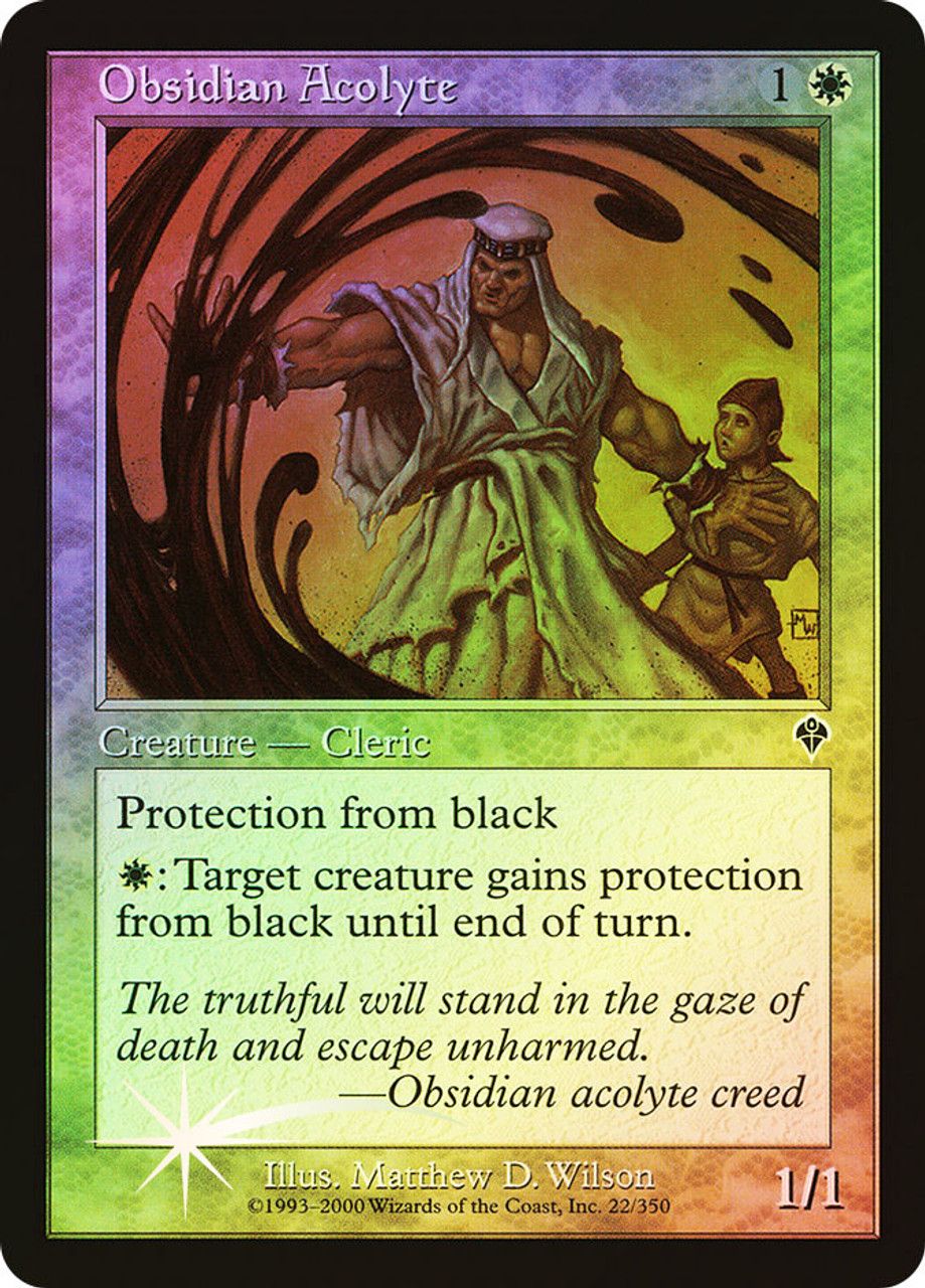 Obsidian Acolyte (Invasion - Foil) Trading Card