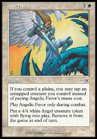 Angelic Favor (Nemesis) Trading Card