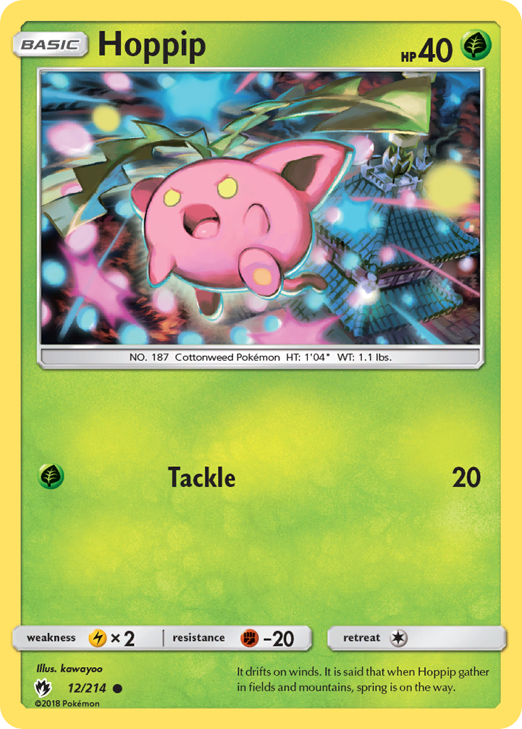 Hoppip (12/214) - Lost Thunder Pokémon Card