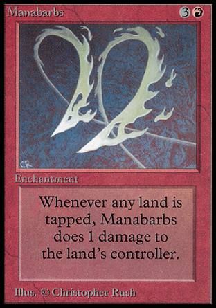 Manabarbs (Beta) Trading Card