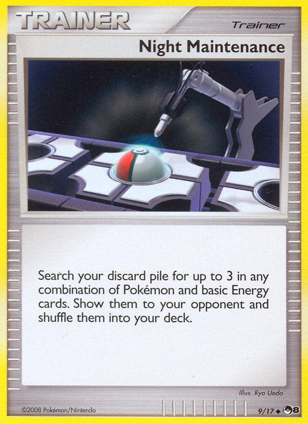 Night Maintenance (Trainer: Item) (9/17) - POP Series 8 Pokémon Card