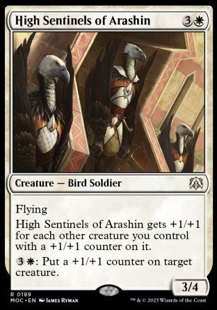 High Sentinels of Arashin (March of the Machine Commander Decks) Trading Card