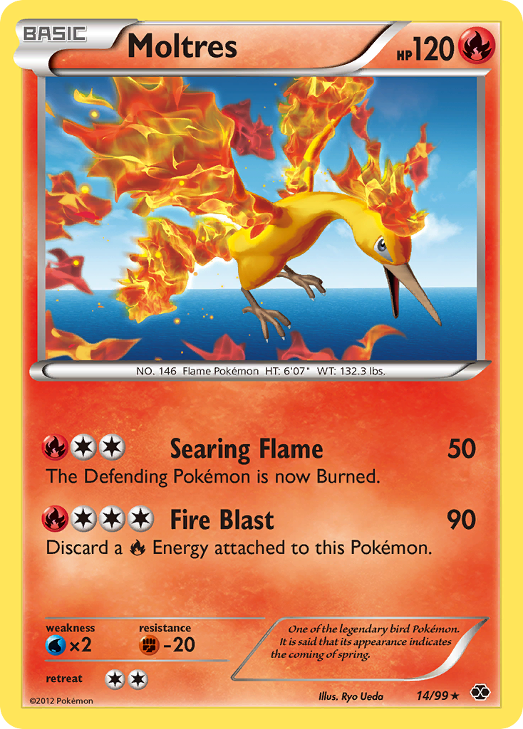 Moltres (14/99) - Next Destinies Pokémon Card