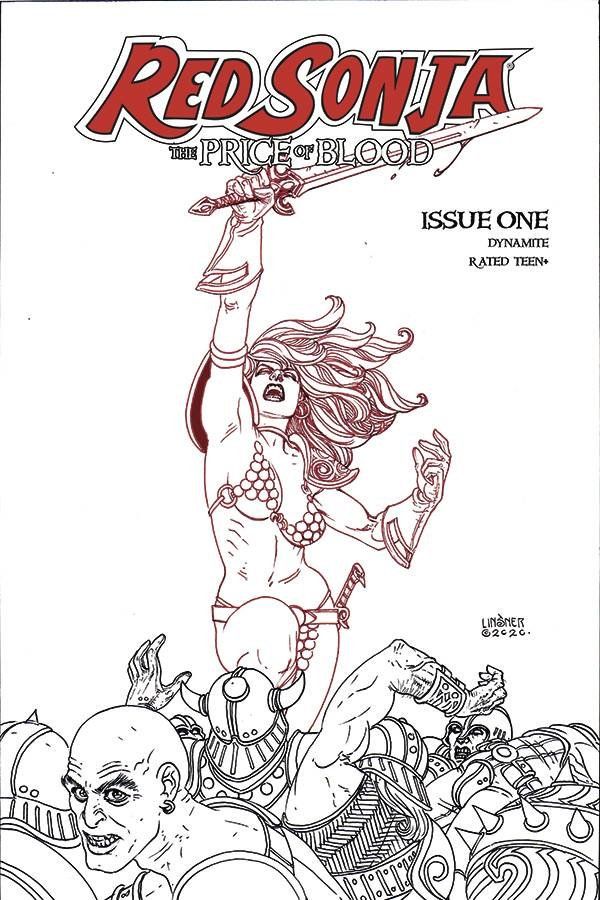 Red Sonja: Price Of Blood #1 (30 Copy Linsner B&w Cover)