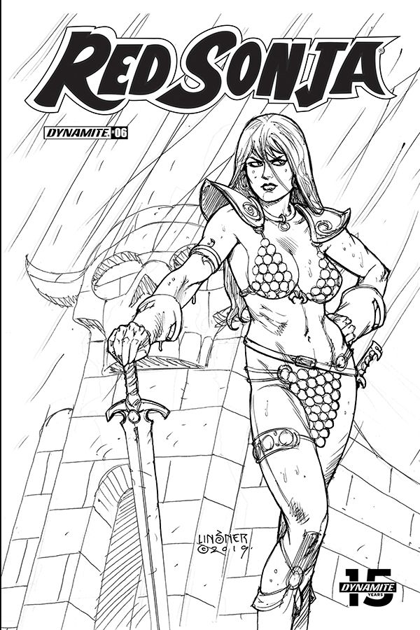 Red Sonja #7 (30 Copy Linsner B&w Cover)