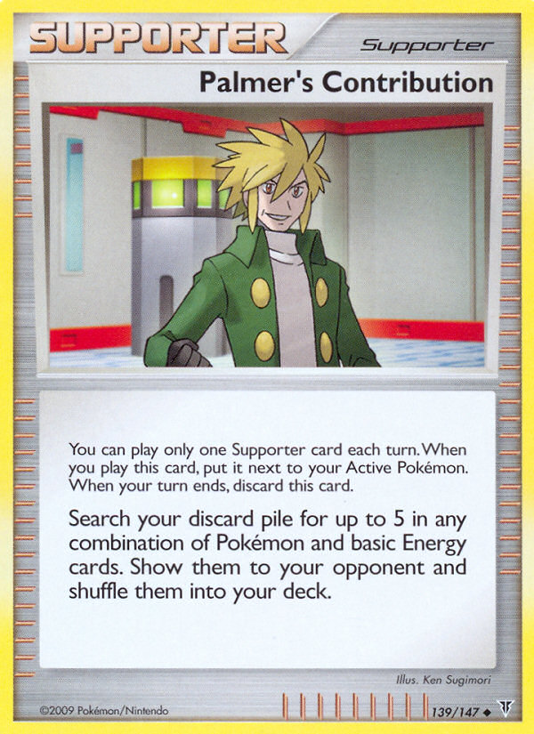 Palmer's Contribution (Trainer: Supporter) (139/147) - Supreme Victors Pokémon Card