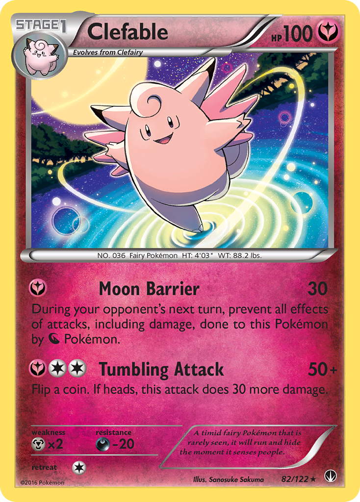 Clefable (82/122) - BREAKpoint Pokémon Card