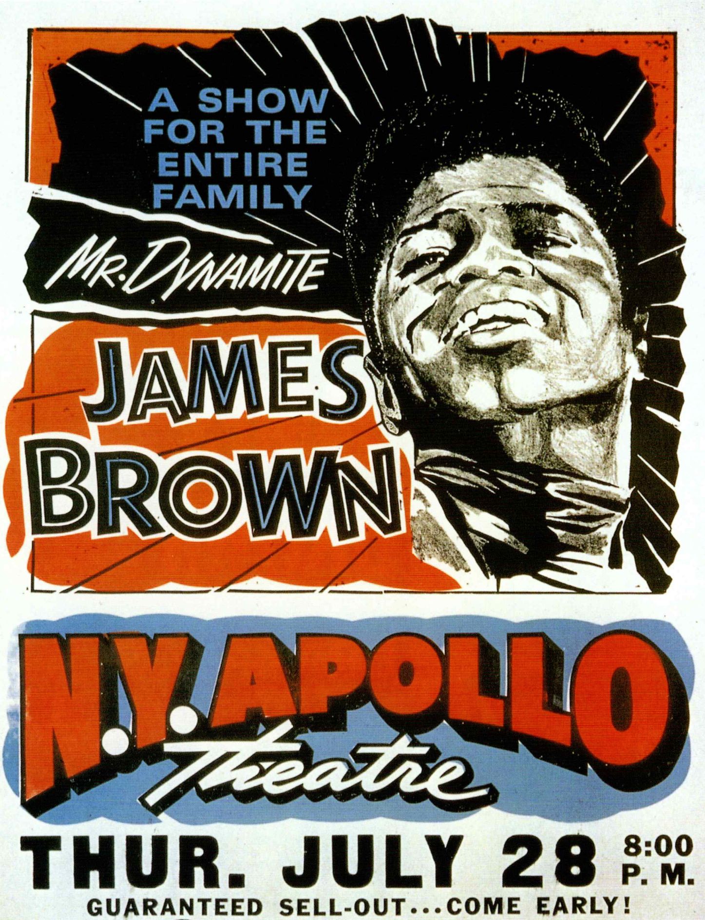 AOR-1.58 James Brown Apollo Theatre 1966 Concert Poster