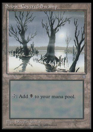 Snow-Covered Swamp (Ice Age) Trading Card