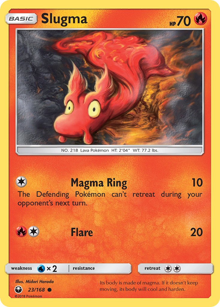 Slugma (23/168) - Celestial Storm Pokémon Card