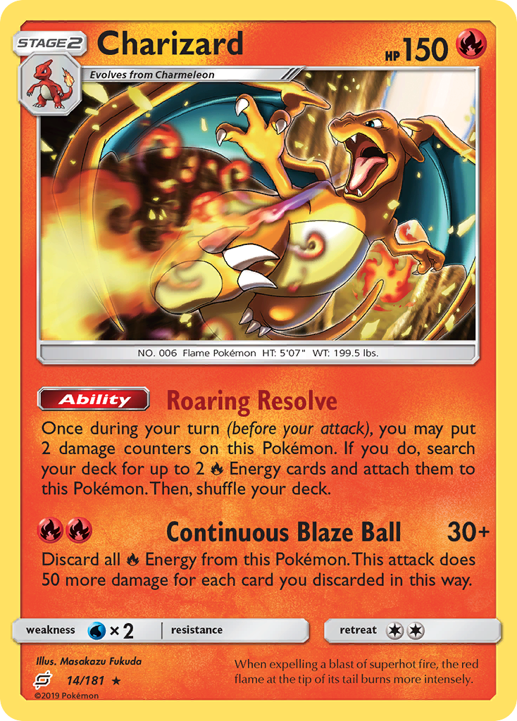 Charizard (14/181) - Team Up Pokémon Card