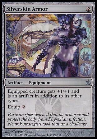 Silverskin Armor (Mirrodin Besieged) Trading Card