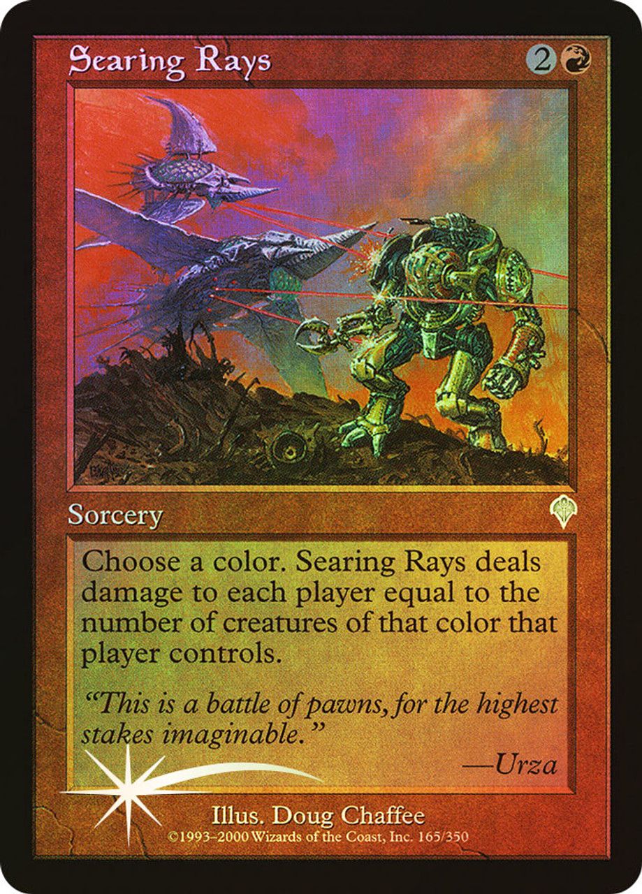 Searing Rays (Invasion - Foil) Trading Card