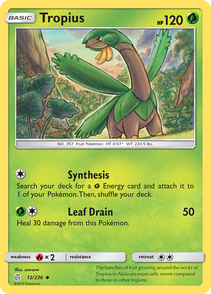 Tropius (12/236) - Cosmic Eclipse Pokémon Card