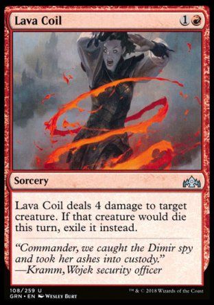 Lava Coil (Guilds of Ravnica) Trading Card