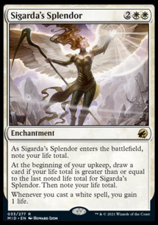 Sigarda's Splendor (Innistrad: Midnight Hunt) Trading Card