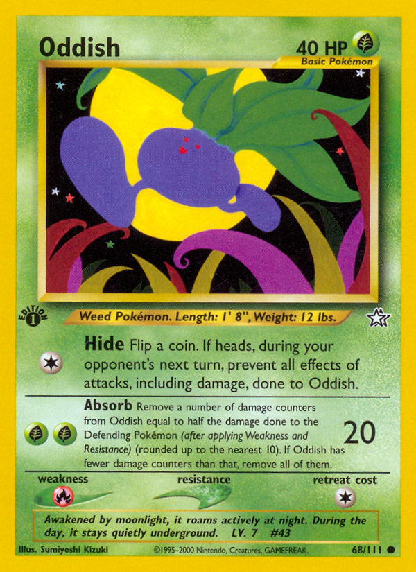 Oddish (68/111) - Neo Genesis Pokémon Card