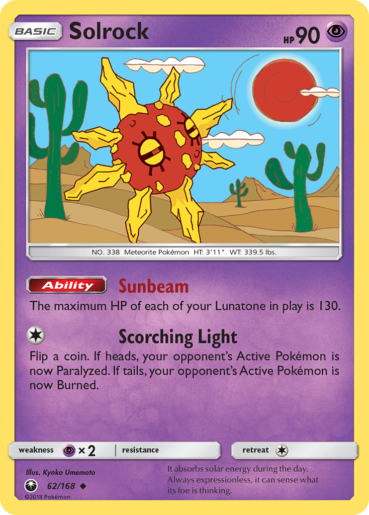 Solrock (62/168) - Celestial Storm Pokémon Card