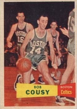 Bob Cousy 1957 Topps #17 Sports Card