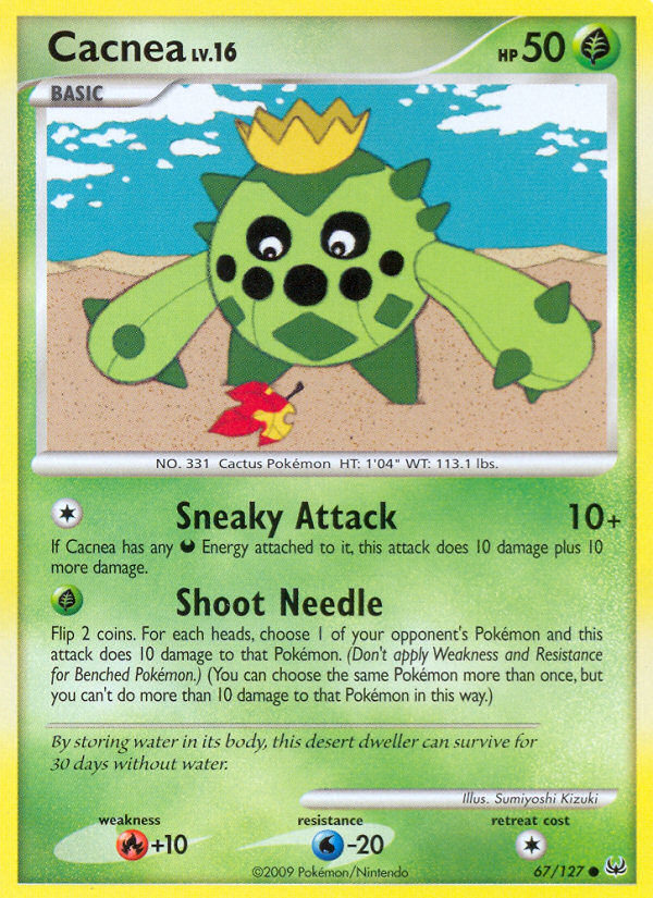 Cacnea (67/127) - Platinum Pokémon Card