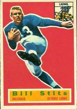 Bill Stits 1956 Topps #56 Sports Card