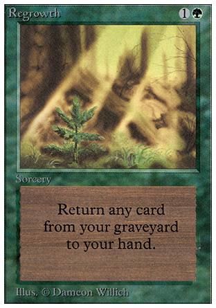 Regrowth (Unlimited) Trading Card