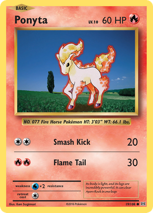 Ponyta (19/108) - Evolutions (Reverse Holo)